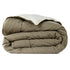 Premium Double Bed Reversible Comforter - Olive Green