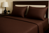 Cocoa Bean - Cotton Feel Fitted Bedsheet Set