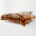 Tulip Heavy Winter Season Double Bed Reversible Blanket  - Ambrose Beige