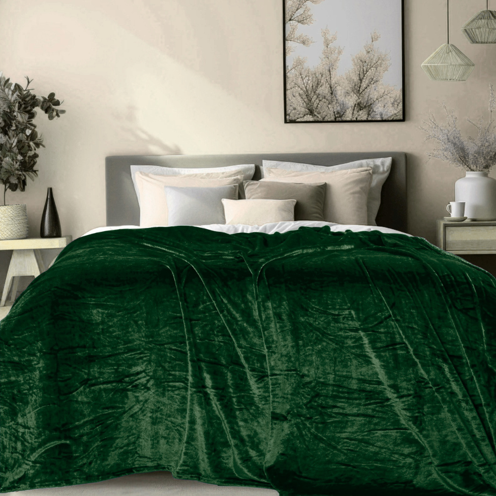 Pine Green - Super Soft All Season Premium AC Blanket