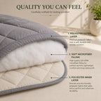 Premium Double Bed Reversible Light Weight Comforter - Ash Grey