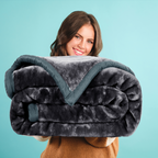 Charcoal Grey - Premium Double Bed All Season Blanket