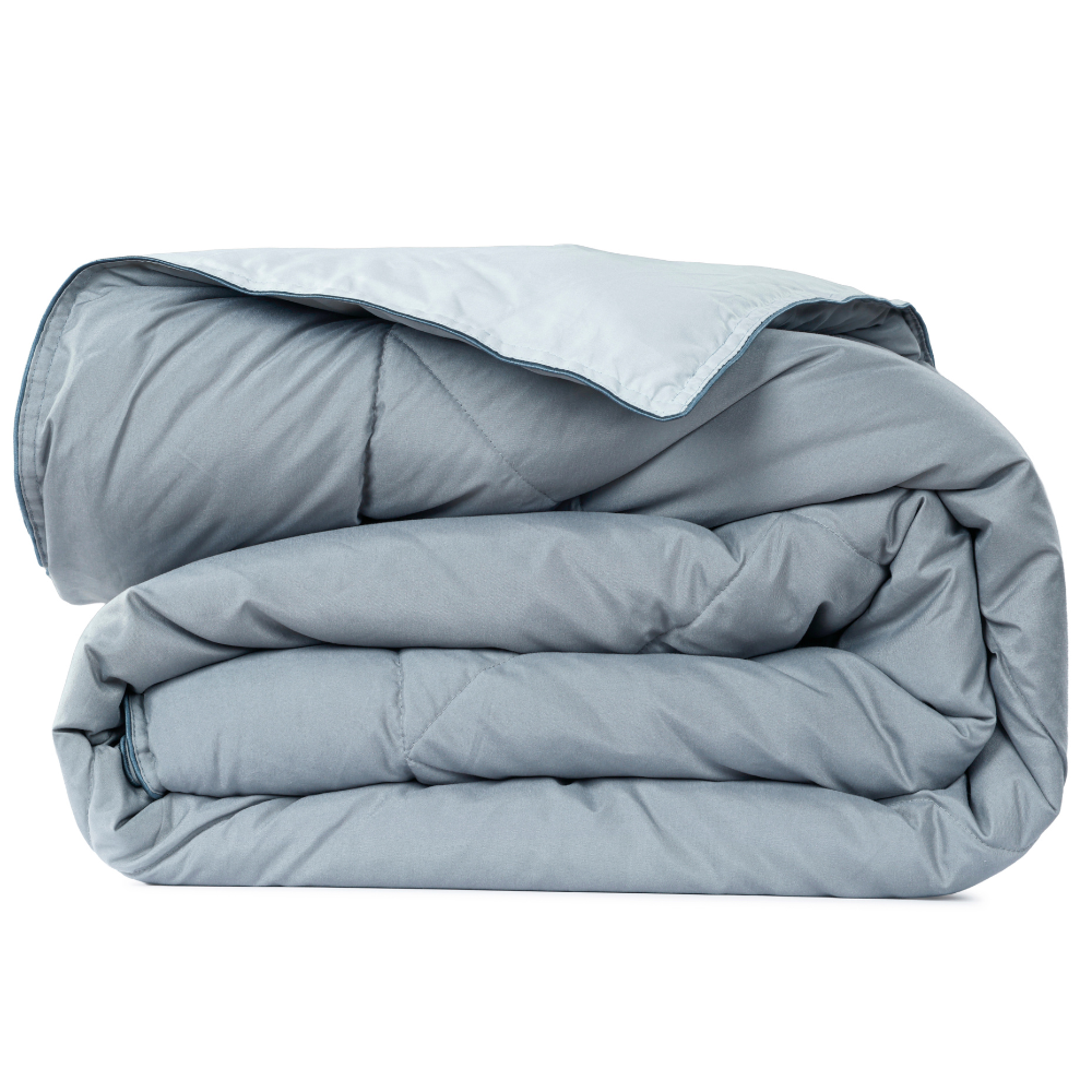 Premium Double Bed Reversible Comforter - Ash Grey