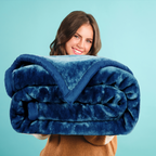 Navy Blue - Premium Double Bed All Season Blanket