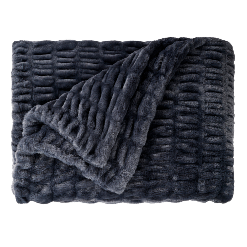 Rabbit Faux Fur Blanket – Limited American Edition - Midnight