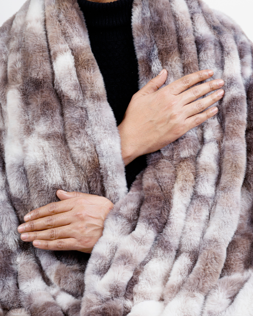 Rabbit Faux Fur Blanket – Limited American Edition - Walnut