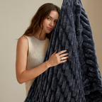 Rabbit Faux Fur Blanket – Limited American Edition - Midnight