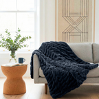 Rabbit Faux Fur Blanket – Limited American Edition - Midnight