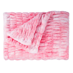 Rabbit Faux Fur Blanket – Limited American Edition - Flamingo