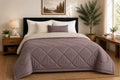 Premium Double Bed Reversible Light Weight Comforter - Mud Brown
