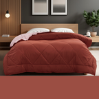 Premium Double Bed Reversible Comforter - Mehroon