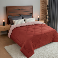 Premium Double Bed Reversible Comforter - Mehroon