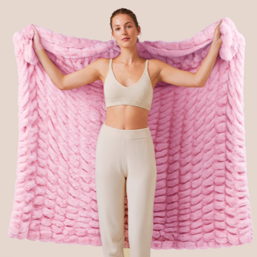 Rabbit Faux Fur Blanket – Limited American Edition - Taffy