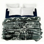 Tulip Heavy Winter Season Double Bed Reversible Blanket  - Ambrose Grey