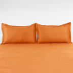 Premium Flat Bedsheet Set with Pillow Covers – Mustard