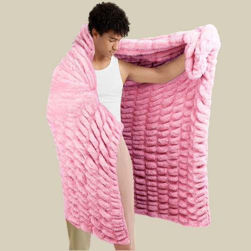 Rabbit Faux Fur Blanket – Limited American Edition - Taffy
