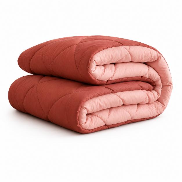 Premium Double Bed Reversible Light Weight Comforter - Mehroon