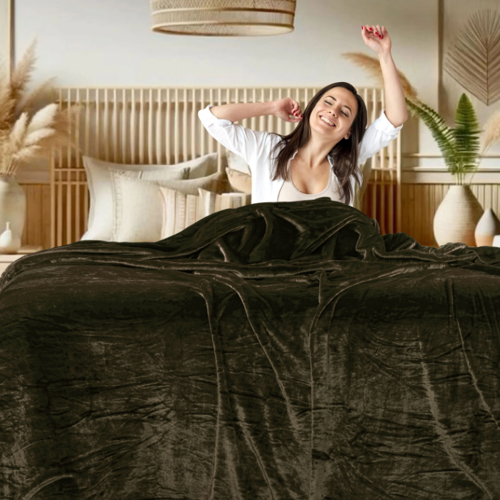 Toasted Olive - Super Soft All Season Premium AC Blanket