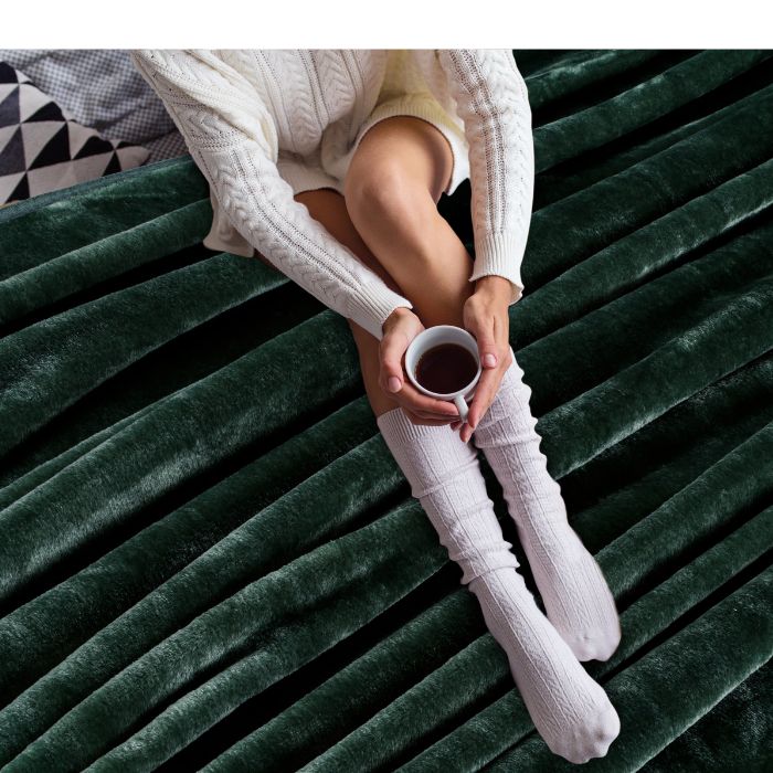 Emerald Green - Dual Season Premium Double Bed Blanket