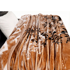 Tulip Heavy Winter Season Double Bed Reversible Blanket  - Ambrose Beige