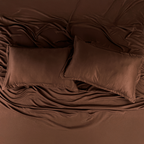 Premium Flat Bedsheet Set with Pillow Covers – Caramel