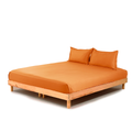 Premium Flat Bedsheet Set with Pillow Covers – Mustard