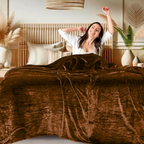 Oak Brown - Super Soft All Season Premium AC Blanket