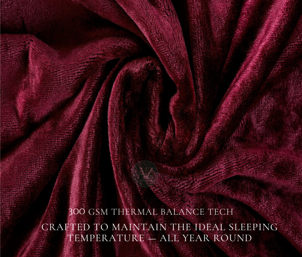Velvet Wine Super Soft All Season Premium AC Blanket