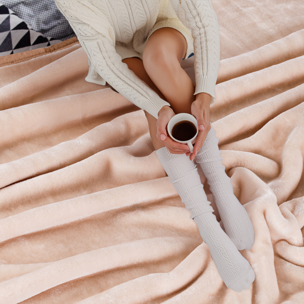 Mauve - Premium Double Bed All Season Blanket