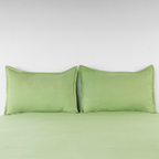 Premium Flat Bedsheet Set with Pillow Covers – Green