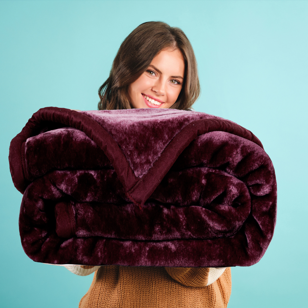 Wine Shade - Premium Double Bed All Season Blanket