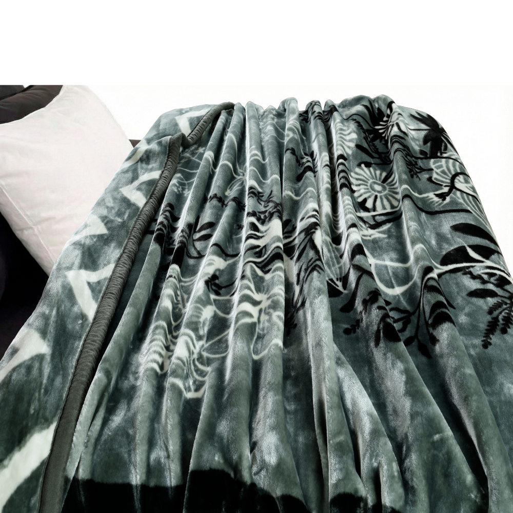 Tulip Heavy Winter Season Double Bed Reversible Blanket  - Ambrose Grey