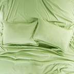 Premium Flat Bedsheet Set with Pillow Covers – Green