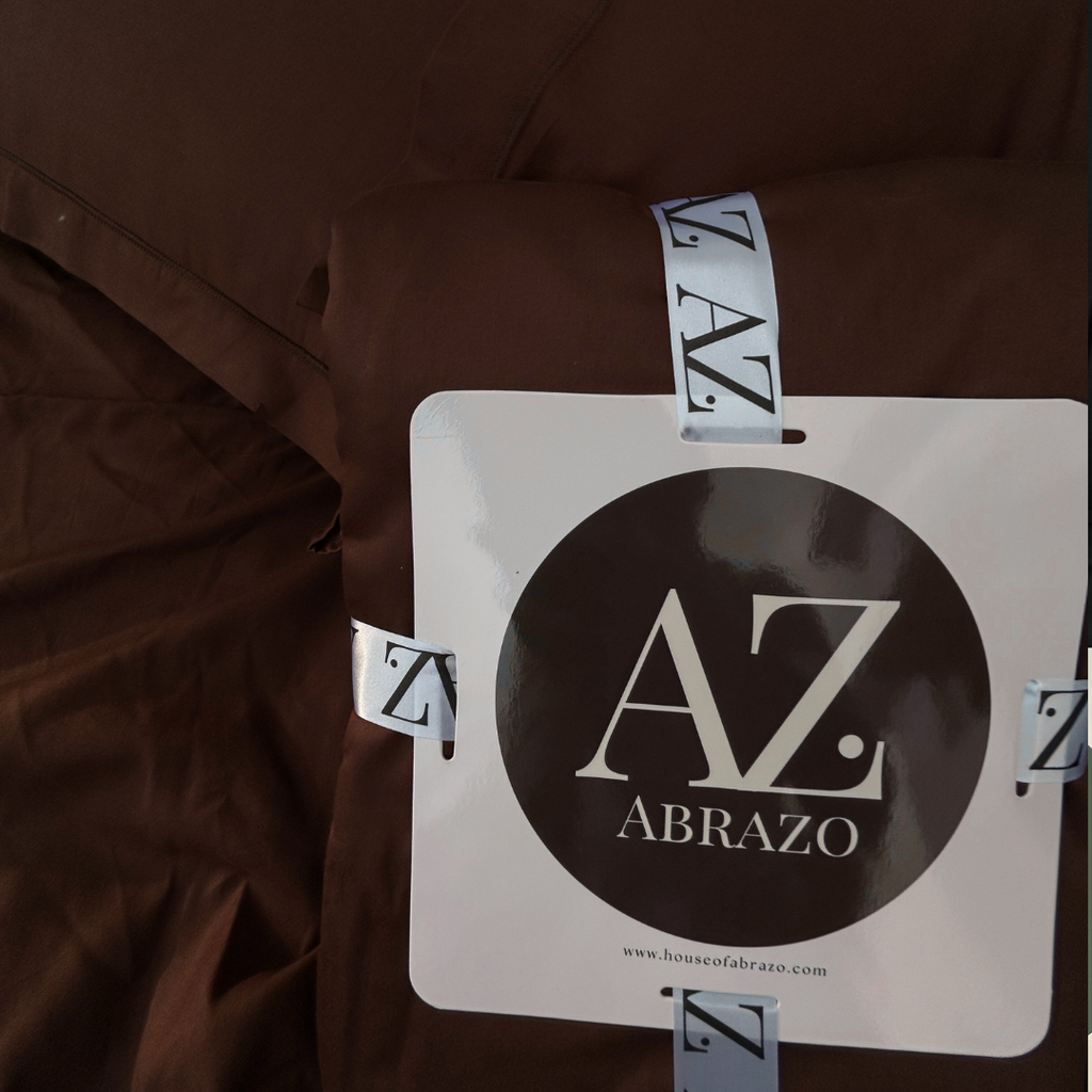 Chocolate Brown Flat Premium Cotton  Bedsheet Set