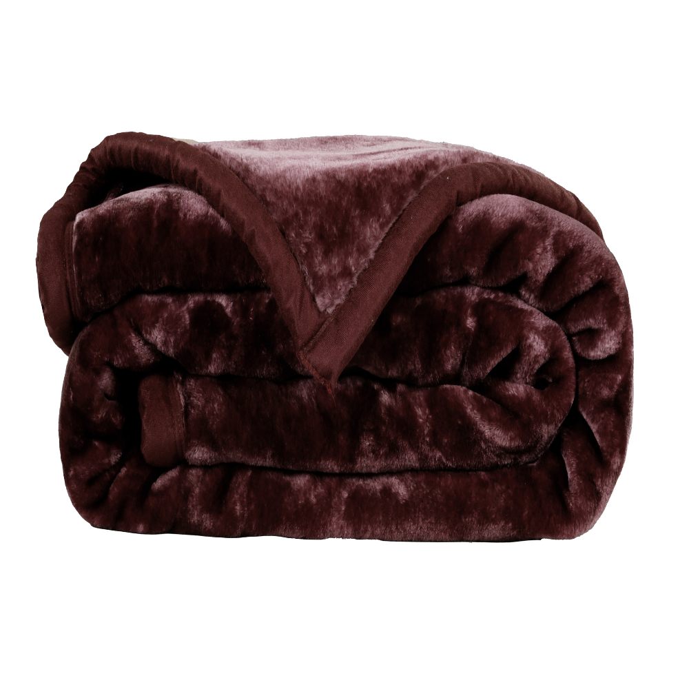 Chocolate Shade  - Premium Double Bed All Season Blanket