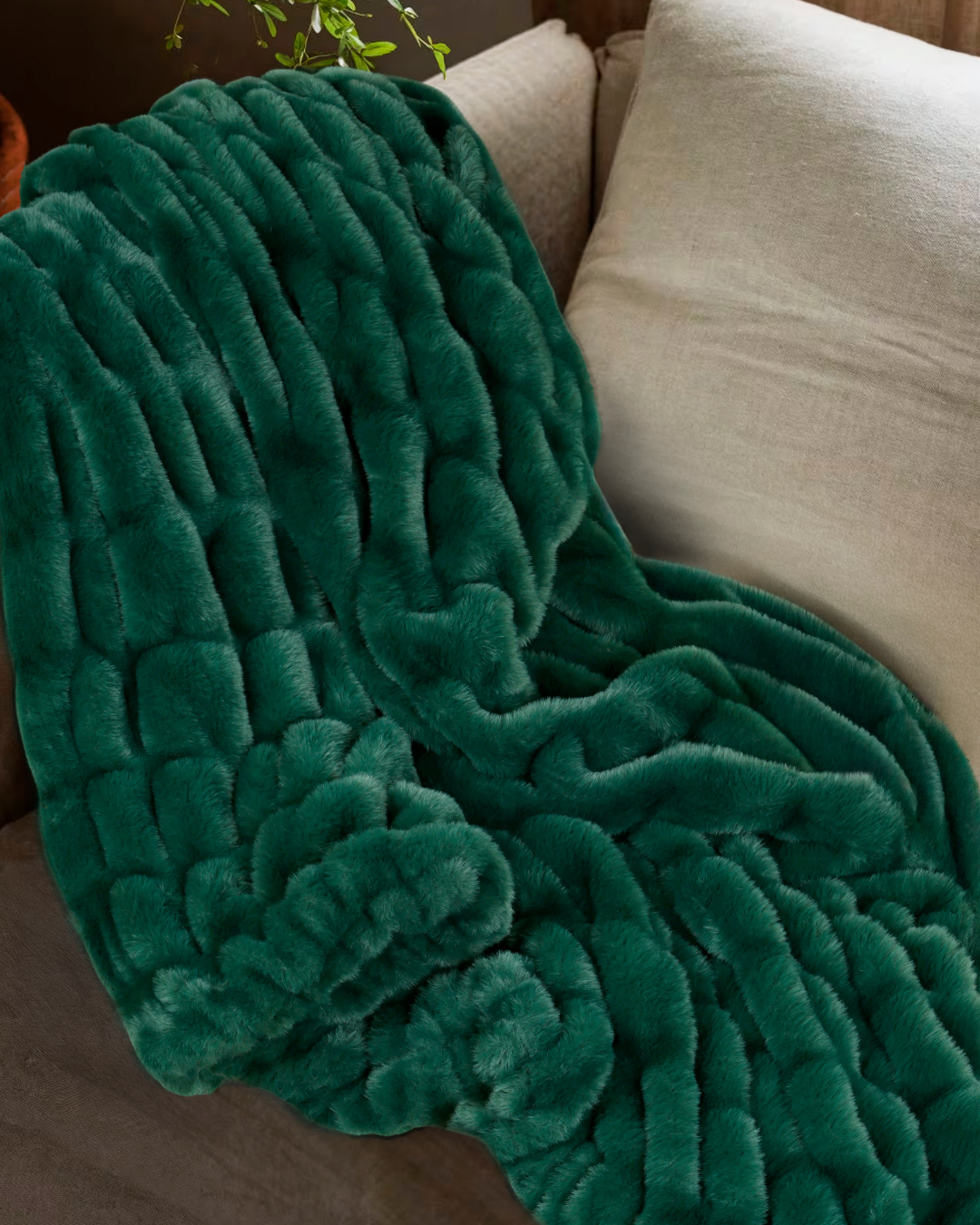 Rabbit Faux Fur Blanket – Limited American Edition - Forest