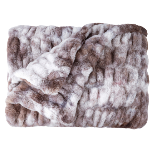 Rabbit Faux Fur Blanket – Limited American Edition - Walnut
