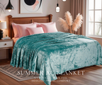 Clouded Blue - Super Soft All Season Premium AC Blanket