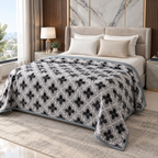 Malibu Premium Printed Single Bed Single Layer Blanket 1.6 Kg  - Walnut