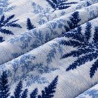 Malibu Premium Printed Single Bed Single Layer Blanket 1.6 Kg   - Denim Blue