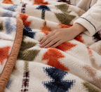Dreamy Wrap Printed Double Bed Single Layer Blanket - Rust