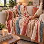 Dreamy Wrap Printed Double Bed Single Layer Blanket - Beige