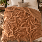 Abrazo Premium Sherpa Blanket - Beige