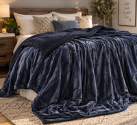 Abrazo Premium Sherpa Blanket - Grey