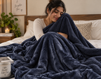 Abrazo Premium Sherpa Blanket - Grey
