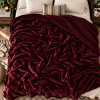 Abrazo Premium Sherpa Blanket - Wine