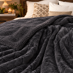 Abrazo Premium Sherpa Blanket - Black