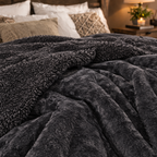 Abrazo Premium Sherpa Blanket - Black