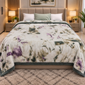 Laguna Printed Double Bed Double Layer 4.5kg Blanket - Glacier