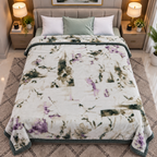 Laguna Printed Double Bed Double Layer 4.5kg Blanket - Glacier
